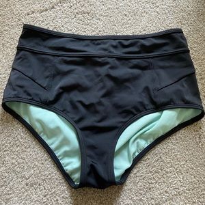 High rise swim bottoms